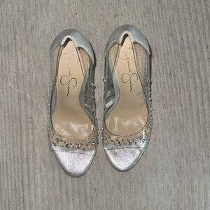 Jessica Simpson Rhinestone Heels